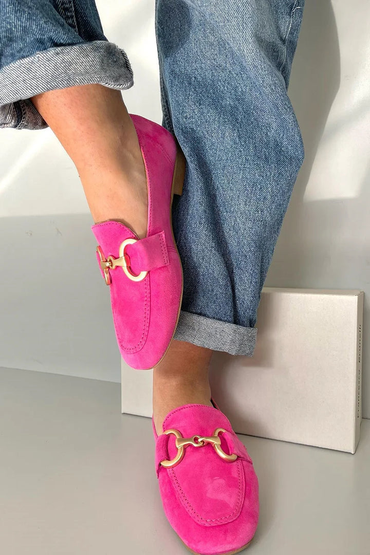 Buckle Flat Loafers