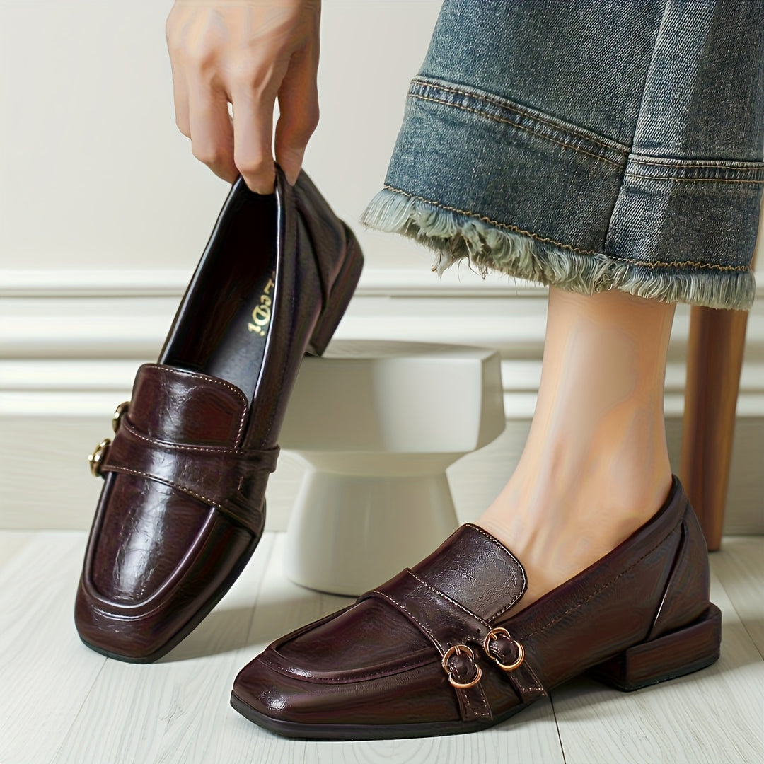 Square Toe Loafers