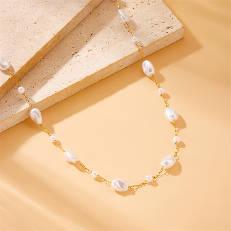 Pearl Necklace with Round Beads