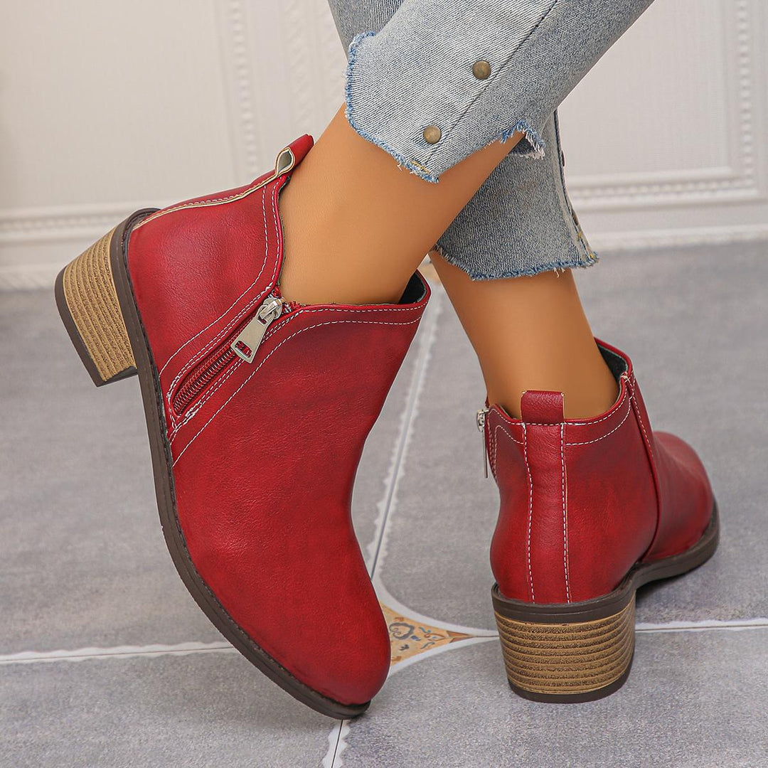 Women's Chunky Heel Ankle Boots