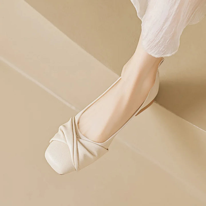 Square Toe Design Flats