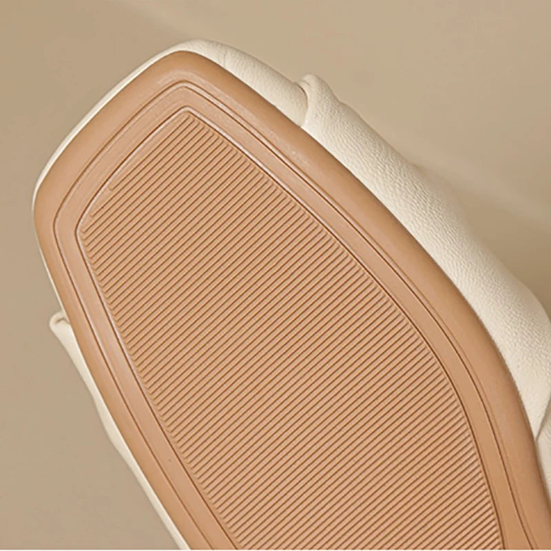 Square Toe Design Flats