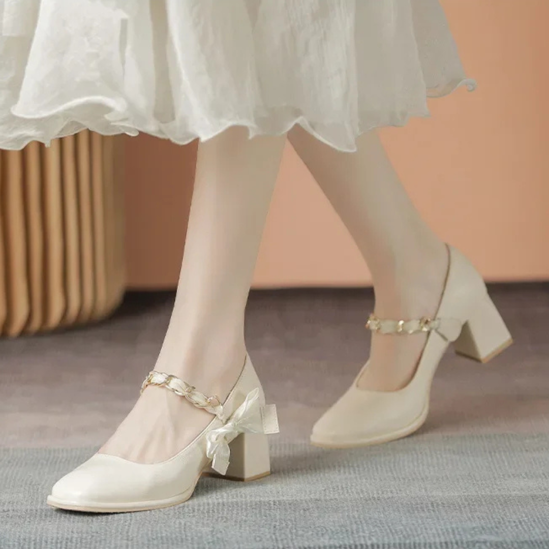 French Vintage Mary Jane Shoes