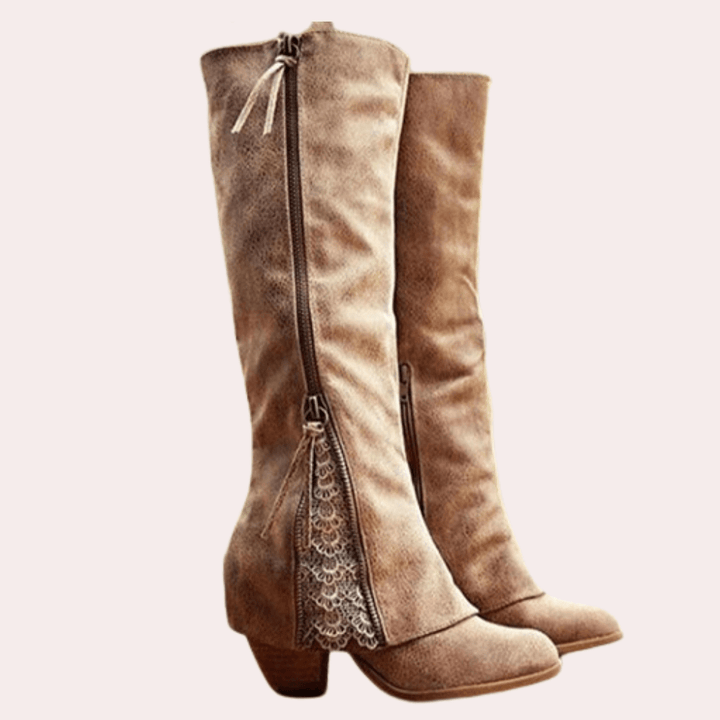 Zipped Rider Boots