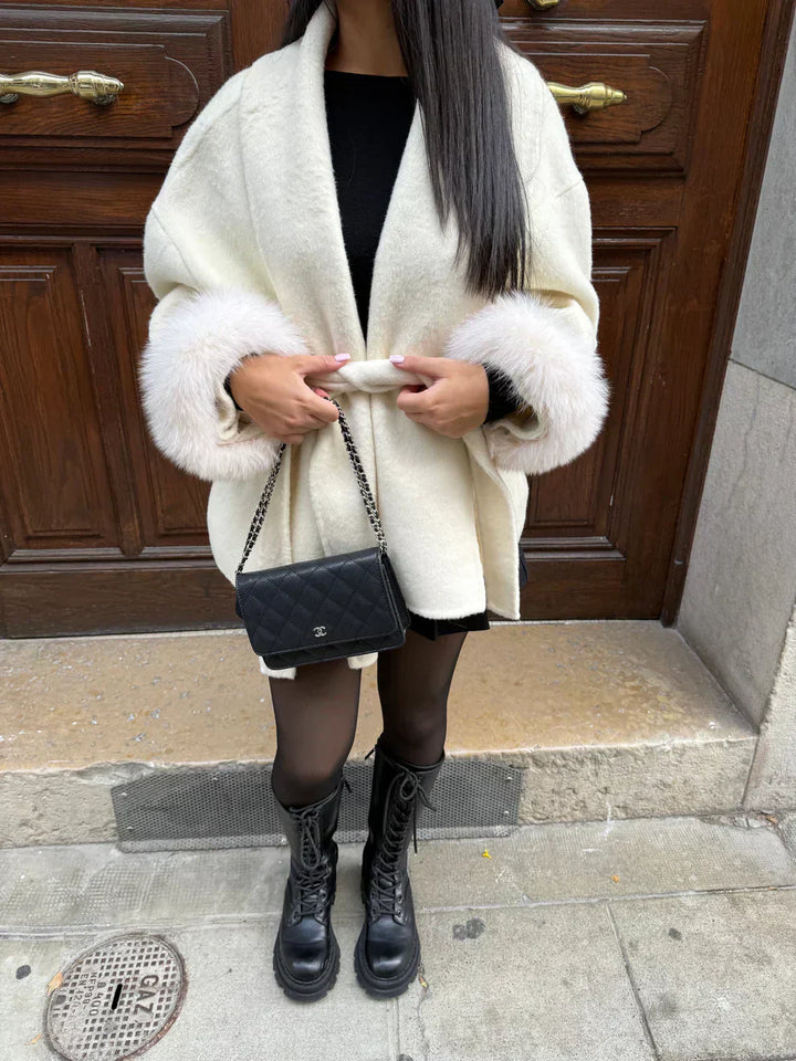 Fur Coat with Belt