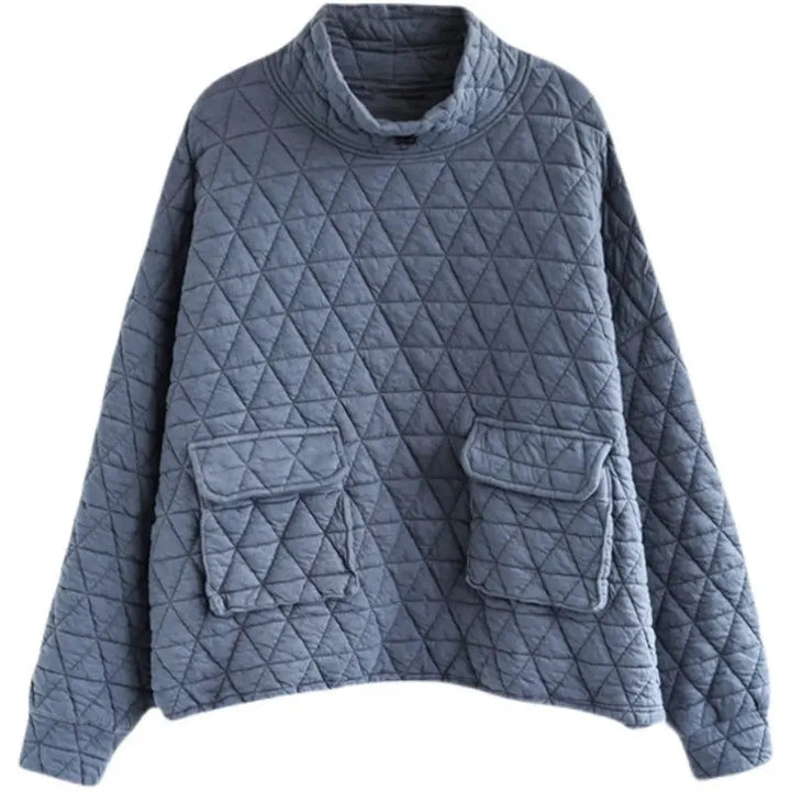 Quilted Cotton Sweater