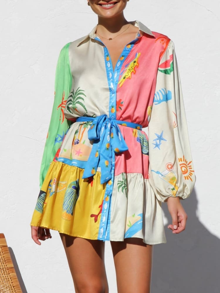Multi-coloured Polo Dress