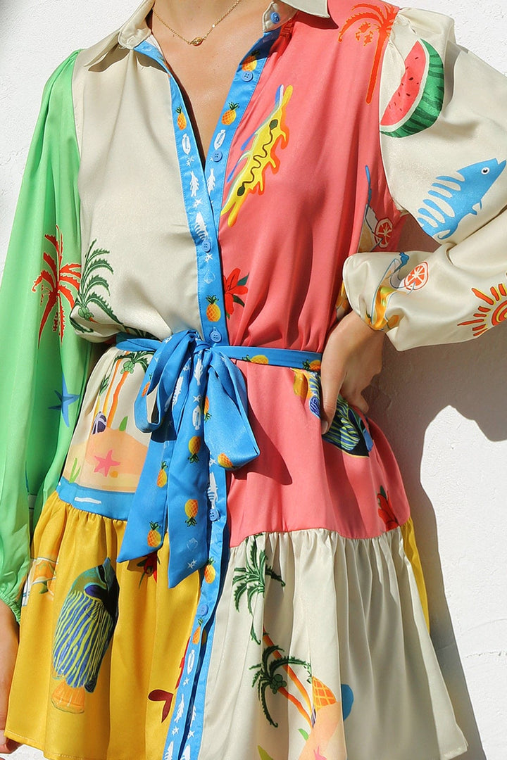 Multi-coloured Polo Dress