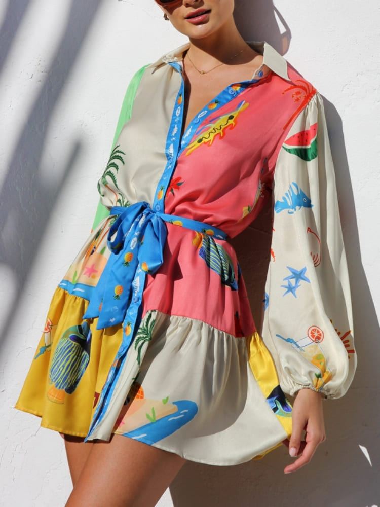Multi-coloured Polo Dress