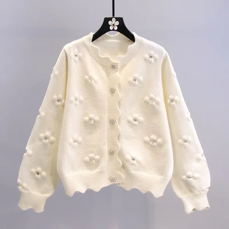 Embroidered Flower Sweater