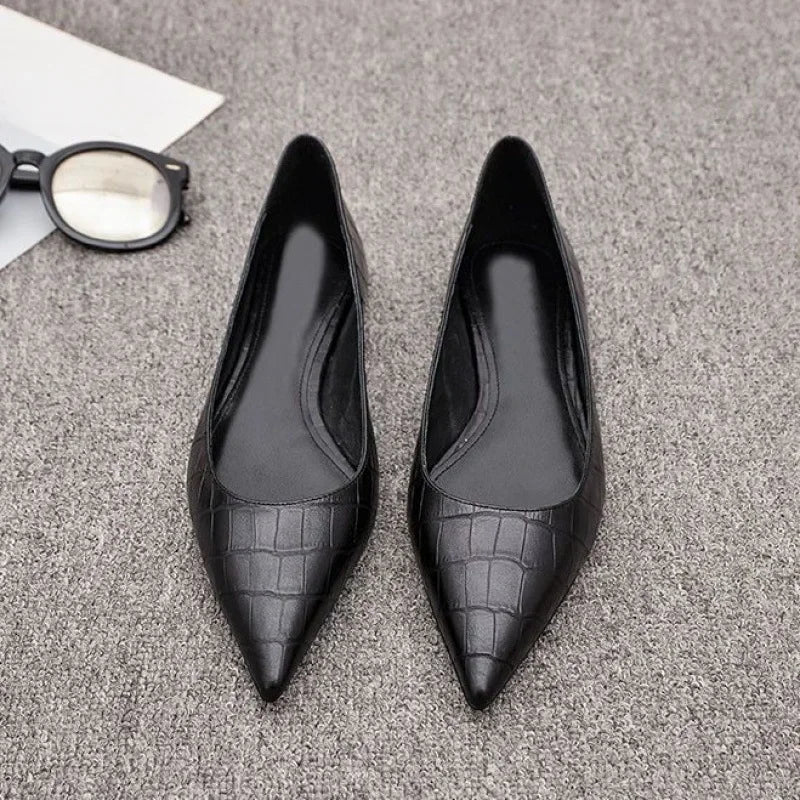 Pointed Flat Bean Shoes