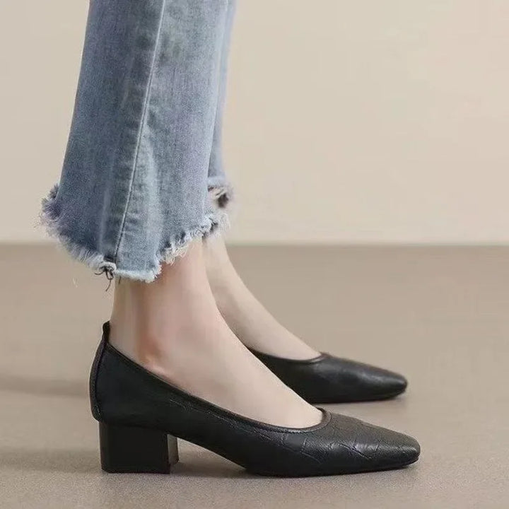 Mid Heel Casual Pumps