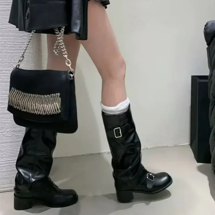 Chunky Heels Boots