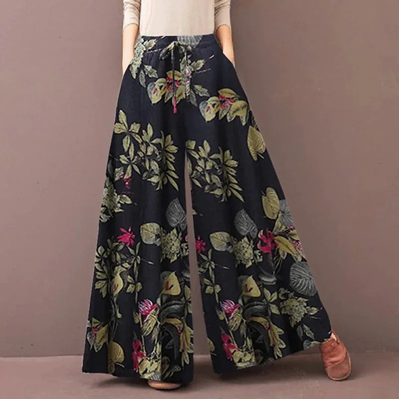 Floral Loose Trousers