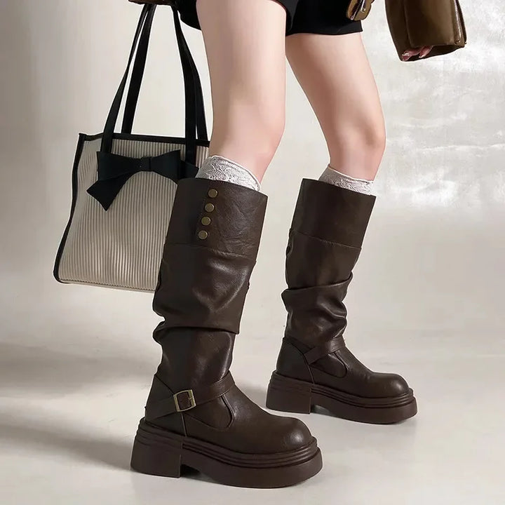 Knee High Dark Boots