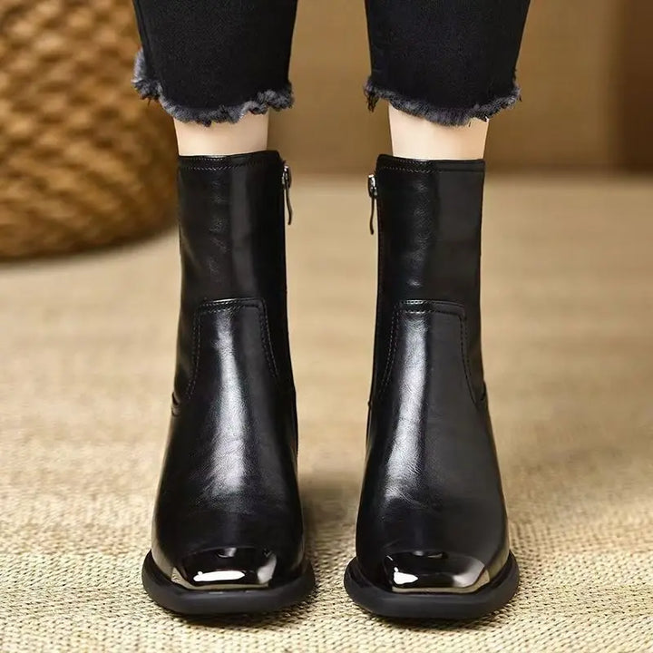 Square Toe Women's Ankle Boots