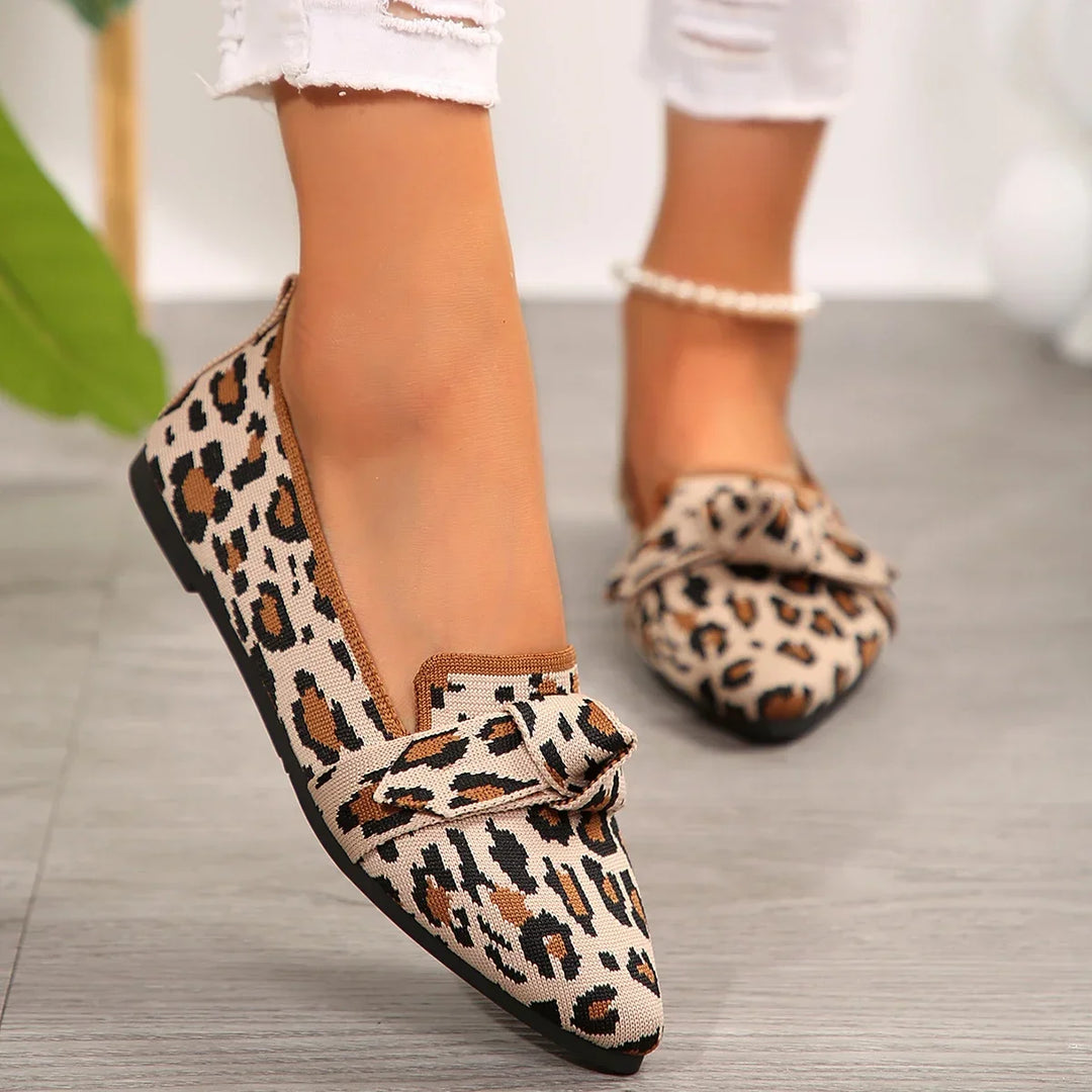 Bowtie Pointed Toe Loafers