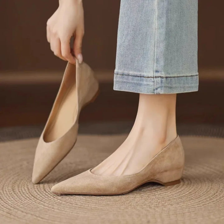 Low Heels Pointed Toe Dress Shoes