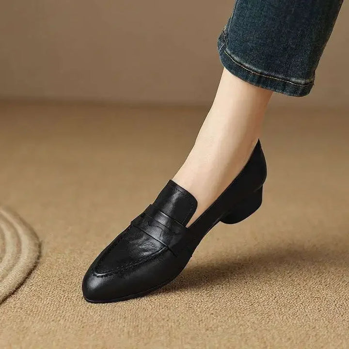 Commuter Retro Style Flat Heel Women's Loafers
