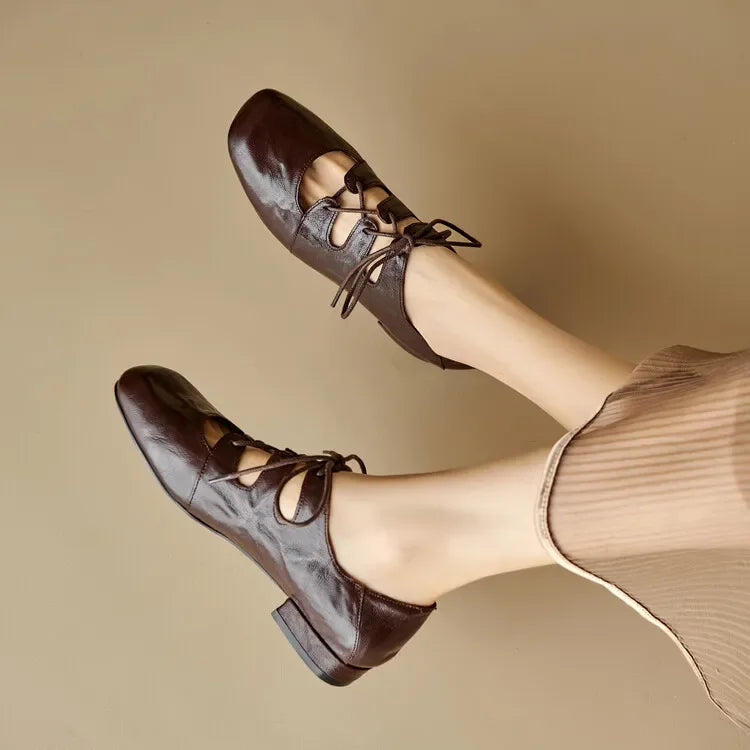 Front Cross Strap Women Shoes
