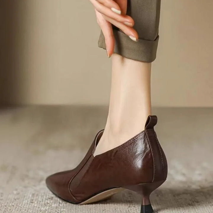French Retro Low-heeled Shoes