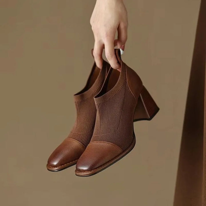 Square Head Women's Ankle Boots