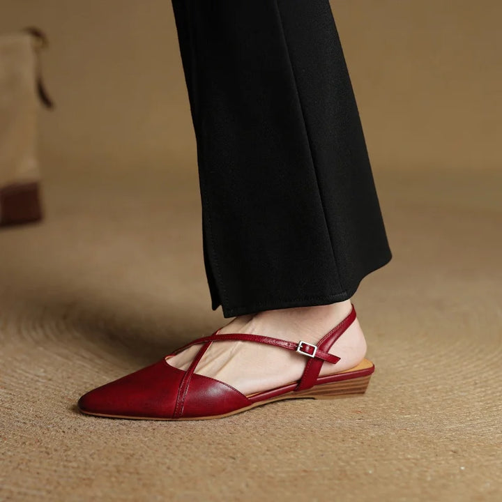 Pointed Toe Flat Sandals