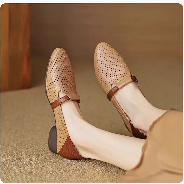 Pointed Toe Mesh Loafers