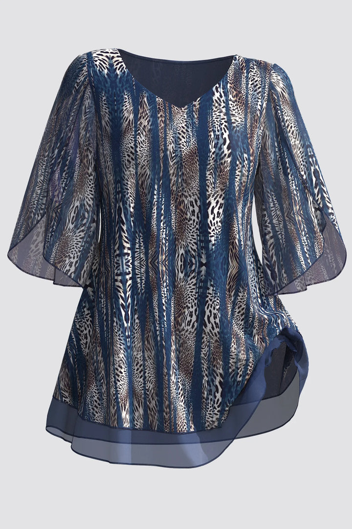 Plus Size V.-neck Blouse