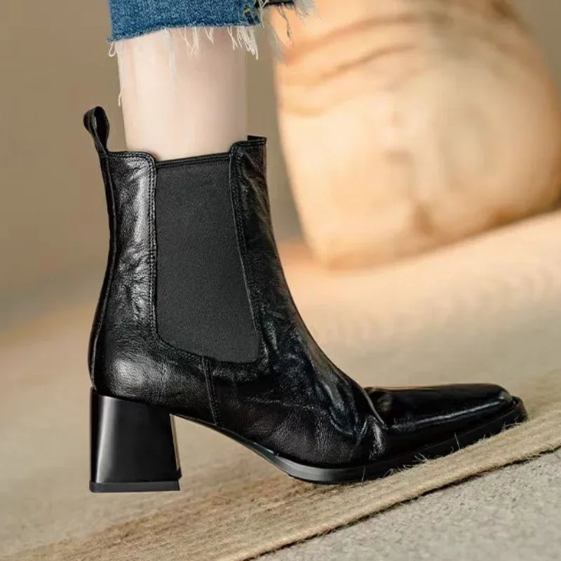 Thick Heel Elegant Boots