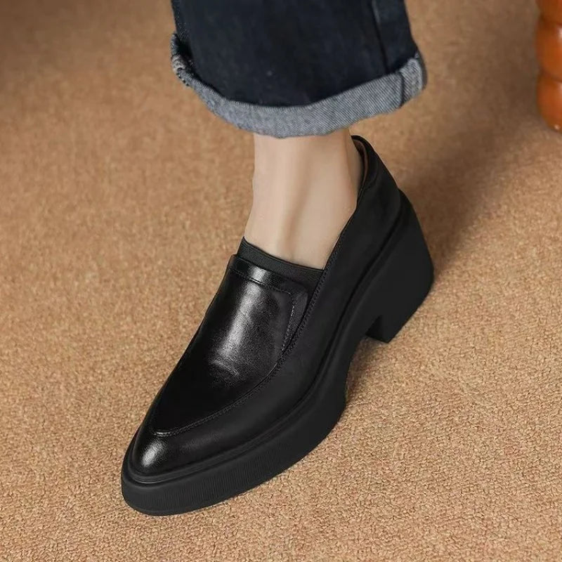 British-Inspired Chunky Platform Pumps