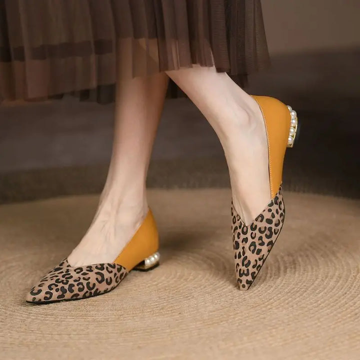 Low Heel Elegant Pointed Toe Pumps