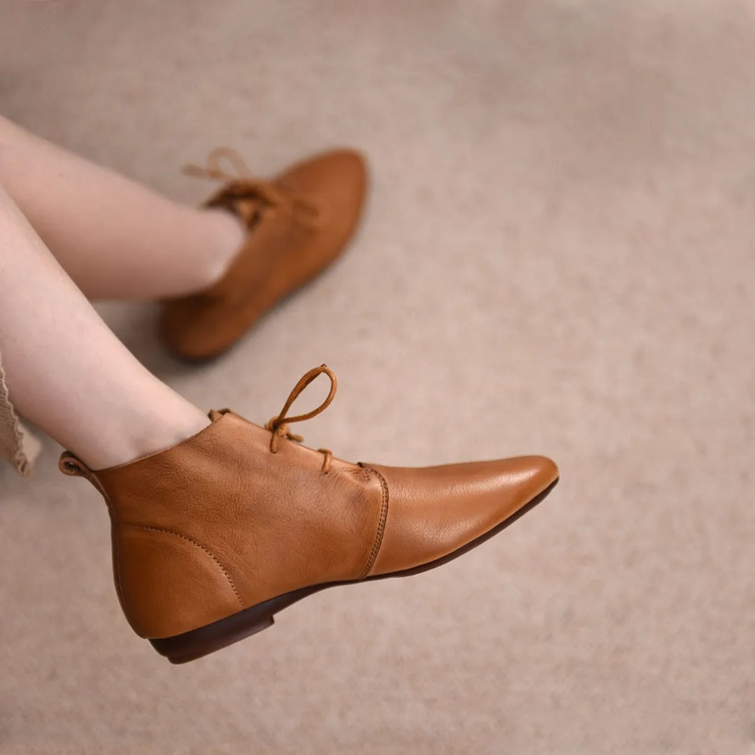British Style Lace Up Boots