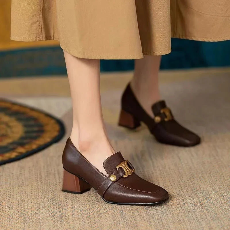 Square Head British Pumps