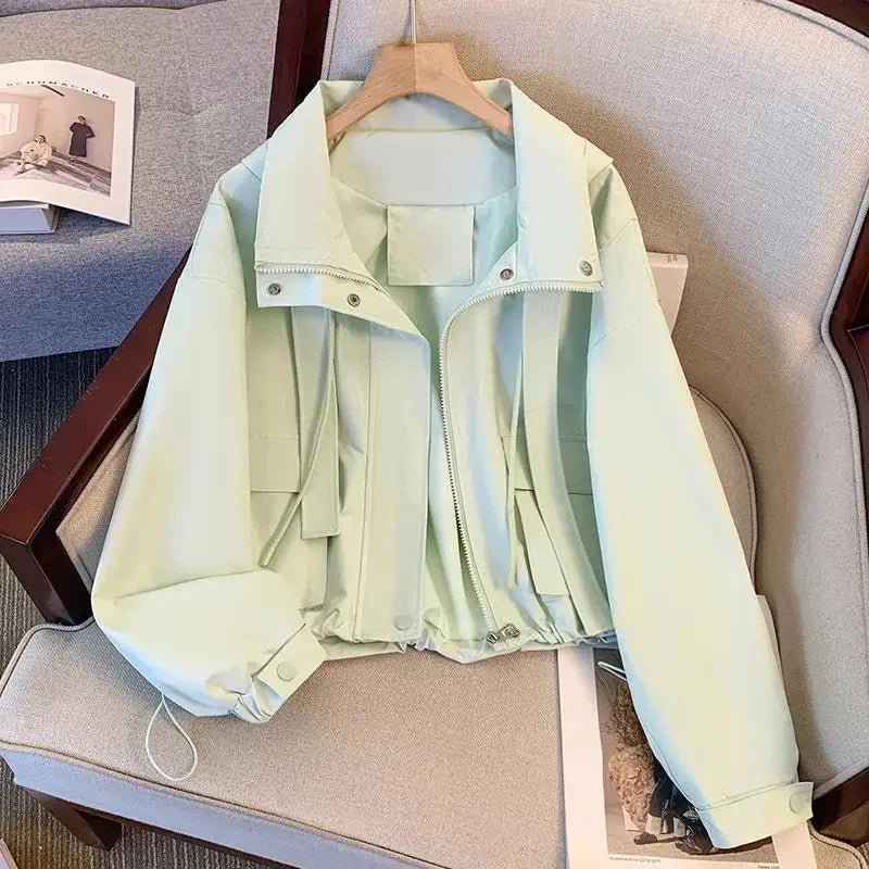 Cropped Hooded Jacket