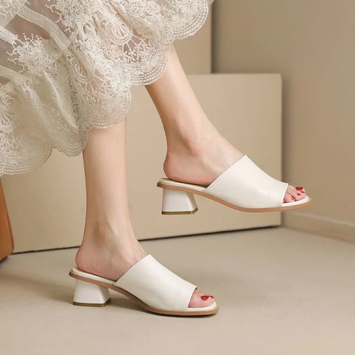 Vintage Thick Heel Sandals