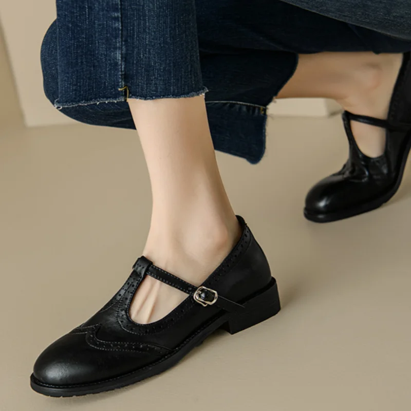 Retro Brogue Sandals