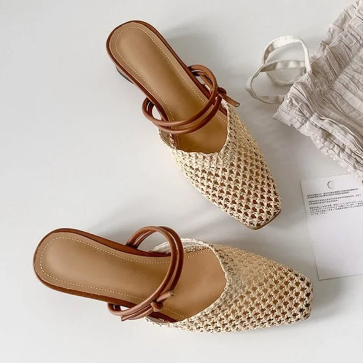 Square Toe Heeled Sandals