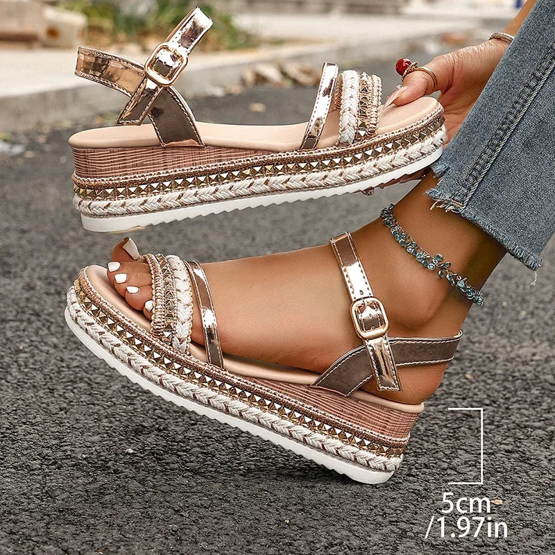 Ankle Strap Platform Sandals