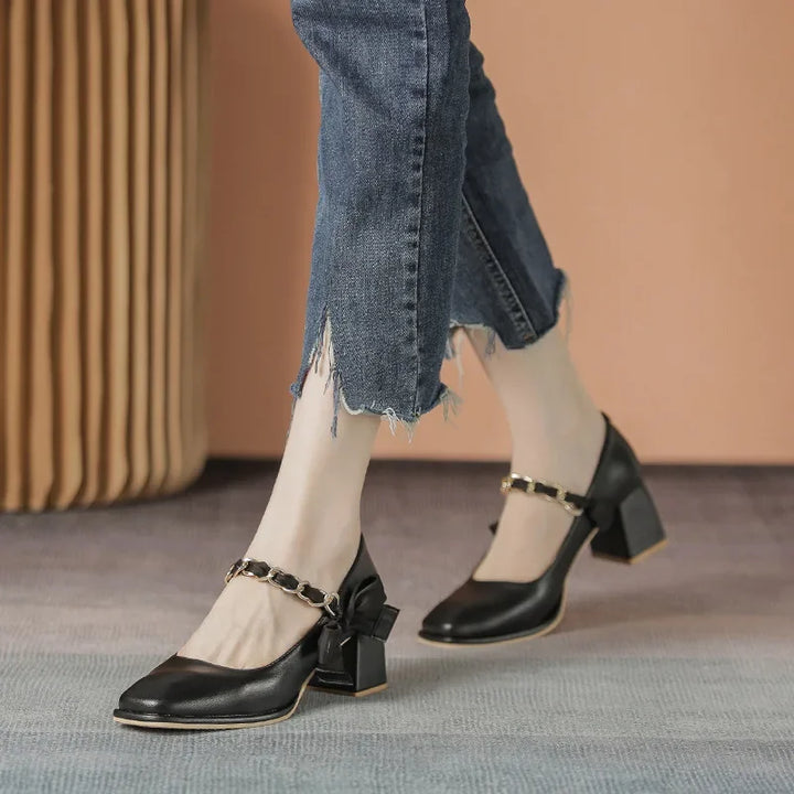 French Vintage Mary Jane Shoes