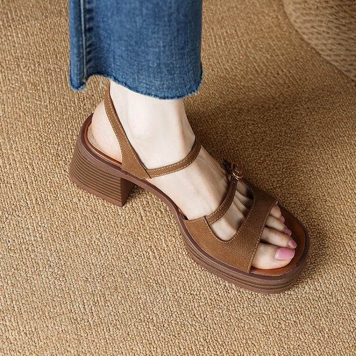 Square Head Vintage Sandals