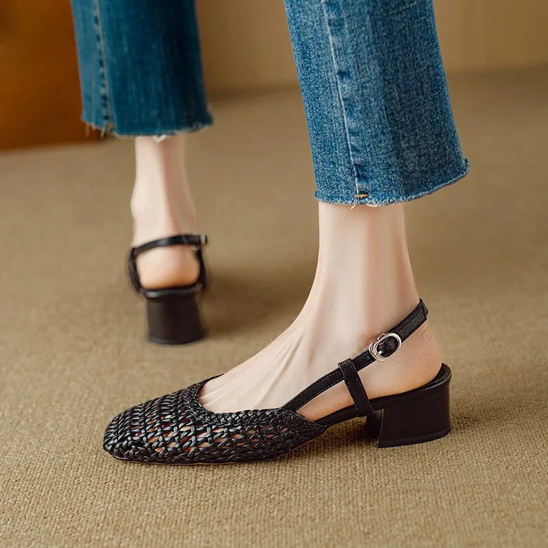 Mid Heel Summer Sandals