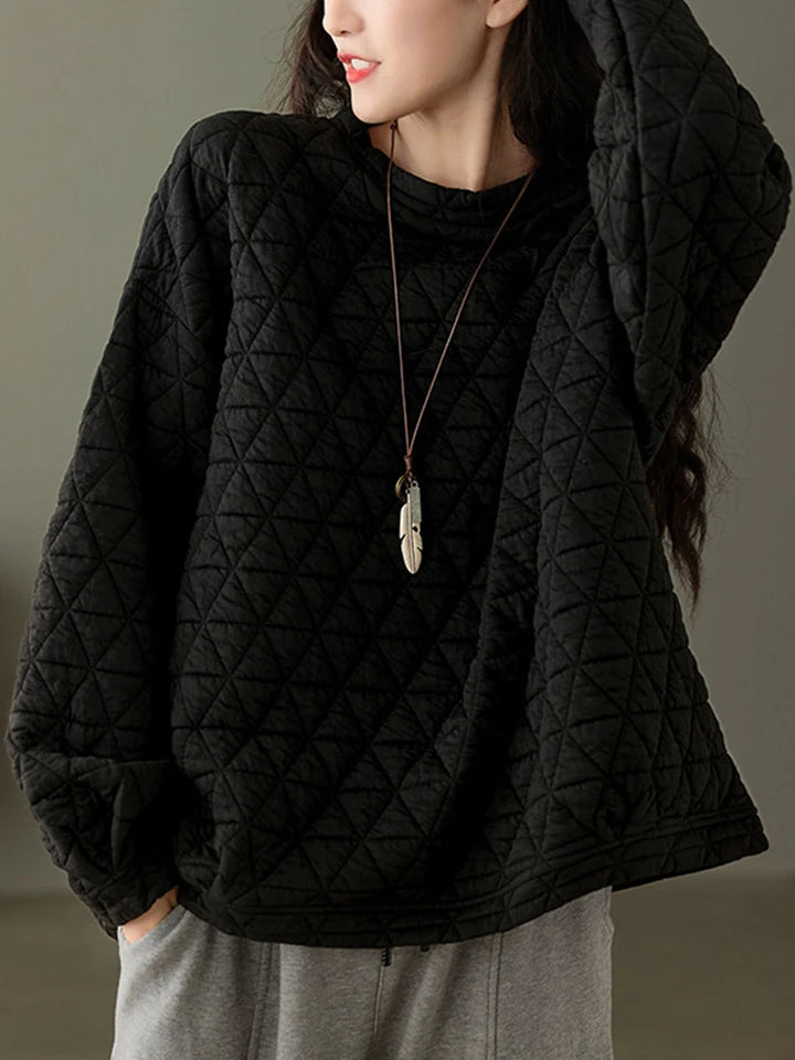 Loose Plaid Summer Sweater
