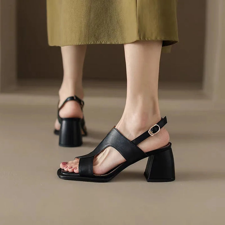 Retro Open-Toe Sandals
