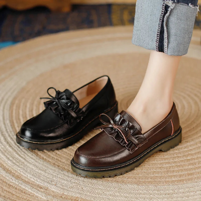 Retro Platform Oxford Shoes