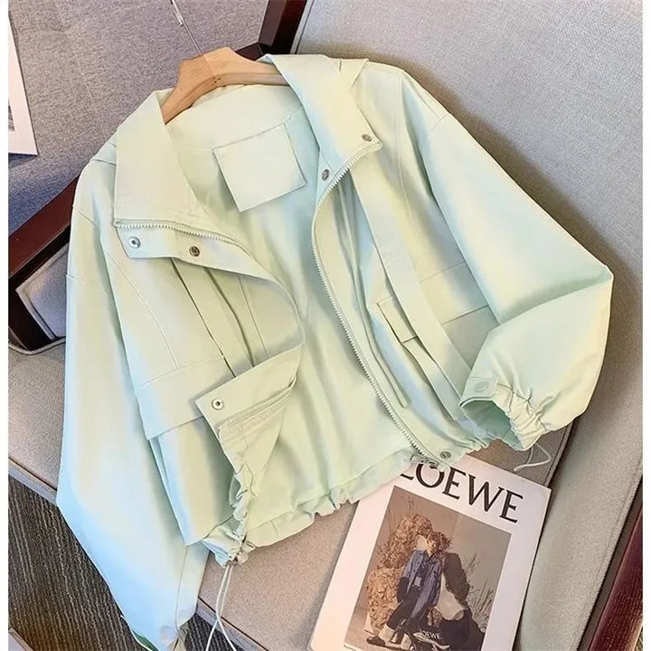 Cropped Hooded Jacket