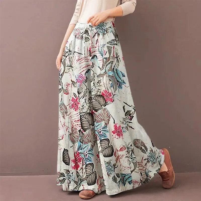 Floral Loose Trousers
