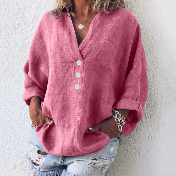 Plus Size V-neck Shirt