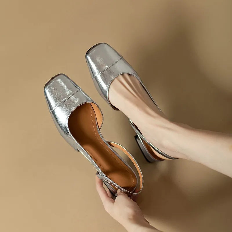 Block Heel Retro Shoes