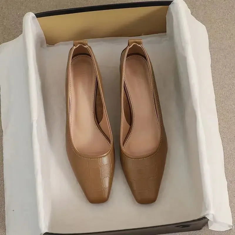 Mid Heel Casual Pumps